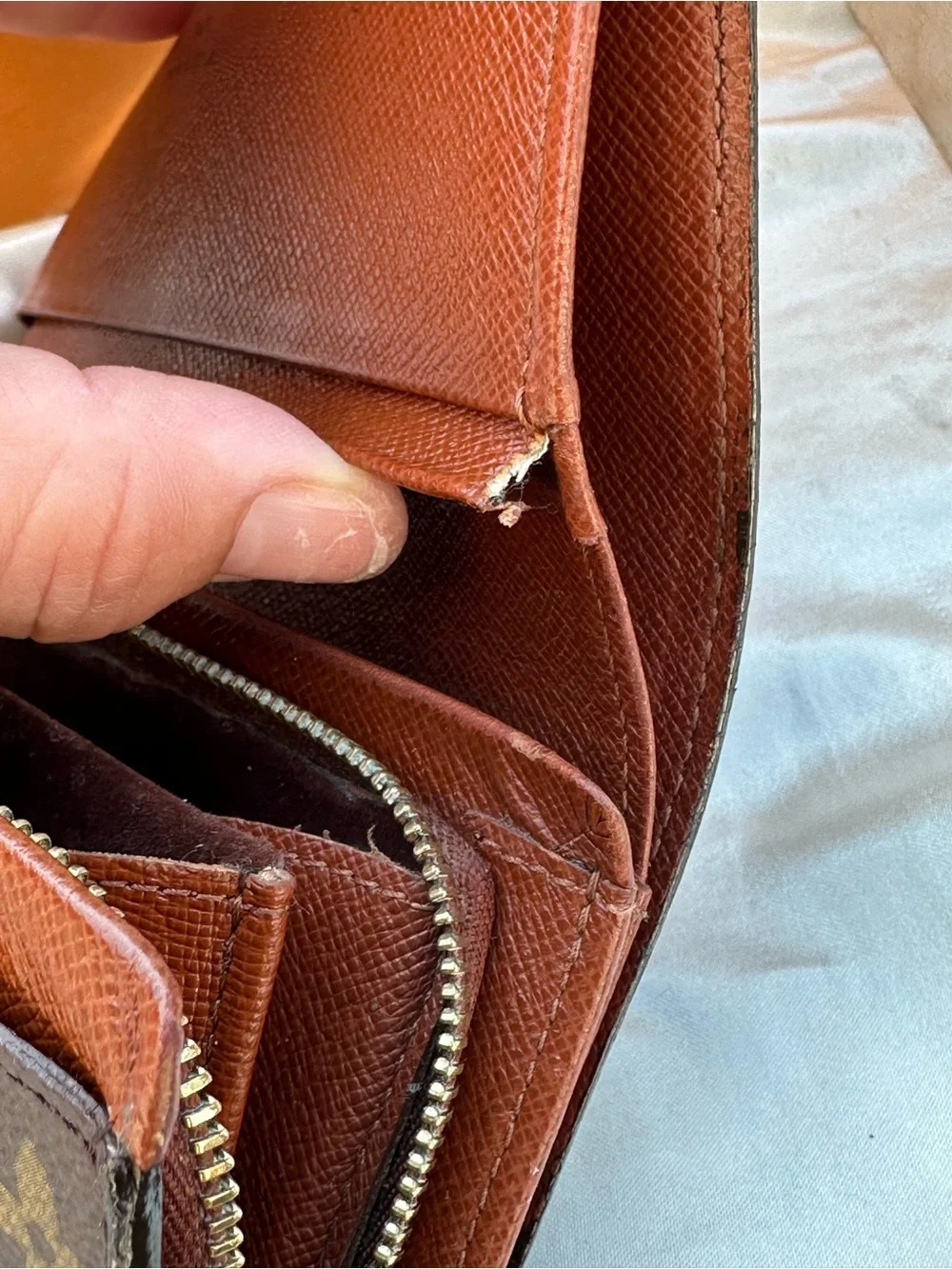 Louis Vuitton Monogram Canvas Trifold Wallet in Brown